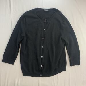 Monoprix Femme Womens Cardigan Sweater Cashmere Size 4 Black